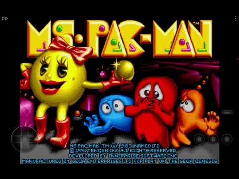 🍒🍓🍊🥨🍎🍐🍌Ms.Pac-Man (Sega Genesis) Speedrun in 37:47 "Big Maze" Crazy Difficulty Test Run