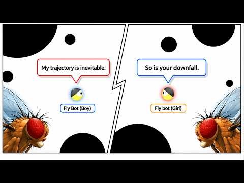 Male vs Female Fly Bot | Real Fruit fly Brain | Graph war Bots