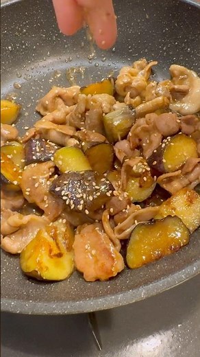インスタで11万人が保存した、豚バラと茄子🍆の味噌炒め！ #簡単レシピ #料理 #cooking