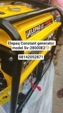 Elepaq Constant generator model Sv-28000E2👇08142052871