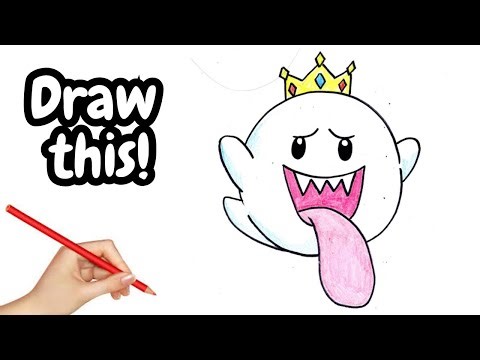 How to Draw King Boo!