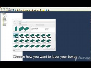 Stacking a loaded case on a pallet