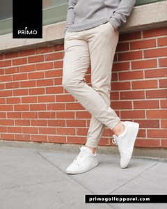 Meet the NEW City Joggers 🚀 — the latest drop from Primo that’s changing the game for golfers who want more than just pants. Primo’s City Joggers are built to perform and designed to impress: 🔹 Four-way stretch for total freedom 🔹 Sleek tapered fit with scrunch-cuff ankles 🔹 Smart pockets belt loops where you need them 🔹 Tailored sizing that actually fits From the office ➝ to the course ➝ to everywhere after, these joggers keep you looking sharp and moving comfortably. 🔥 Don’t just play th