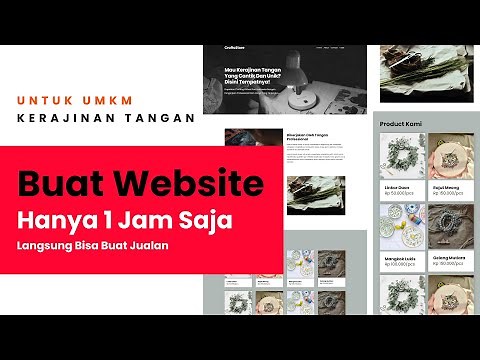 Cara Membuat Website Professional Untuk UMKM Kerajinan Tangan