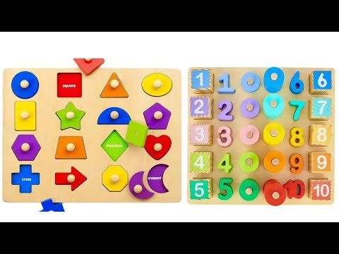 Numbers, Counting and Shapes Learning Activities | Puzzle Activities for Toddlers
