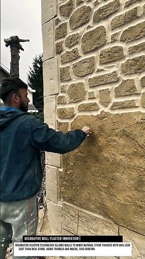Decorative Wall Plaster Innovation for Stone Texture Finishing