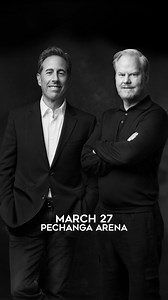 Jerry Seinfeld and Jim Gaffigan! On tour together! Give the gift of comedy! San Diego, CA - March 27, 2025! Pechanga Arena! Tickets on sale now! | Jerry Seinfeld