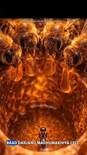 Ants vs bees honey defense mechanism #fact #viralhindifacts
