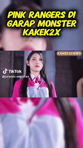 Pink Ranger's Epic Defeat Against a Monster