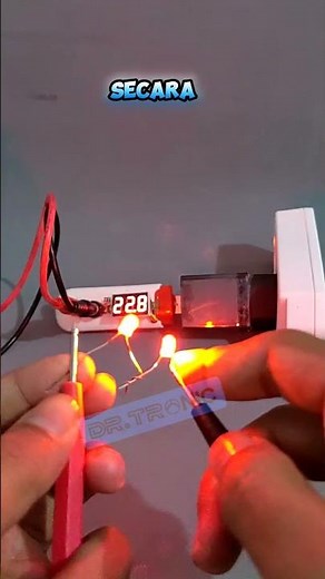 This is what happens if LEDs are connected in series #tutorial #electronic #diy #reels #led