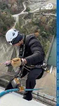 Rappelling down California's Shasta Dam for once-in-a-decade inspection