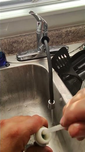 How to fix a Clogged Faucet #kitchen #faucet #repair #diy #plumbing