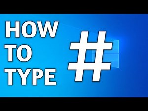 How To Type Hashtag Sign in Laptop