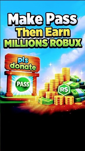 Make PASS → Earn ROBUX 💸🔥 | Pls Donate Tutorial (Easy Method)