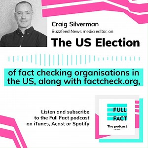 2.4K views · 19 reactions | "Undermining fact checkers is not necessarily new in the United States." ️ Craig Silverman discusses the difficulties of fact checking the 2020 US Election.  Apple ► apple.co/3jSCC4i  Spotify ► spoti.fi/35Ub3Ty  Acast ► aca.st/13dd75 | Full Fact | Facebook
