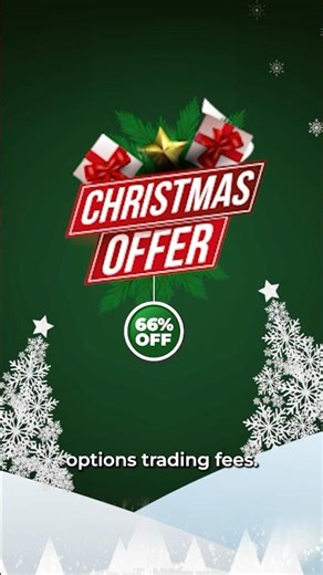 Flat 66% off in all Option Charges💸 #trading #christmas
