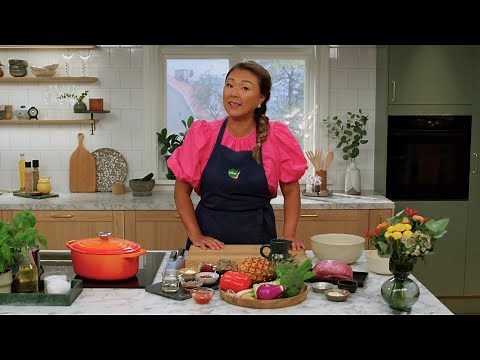 Fläsk i sötsur sås med ananas och broccoli - Köket