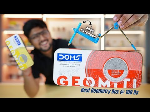 Best Geometry Box Under 100 Rs | Doms Geomiti + EXTENDER Review 🔥
