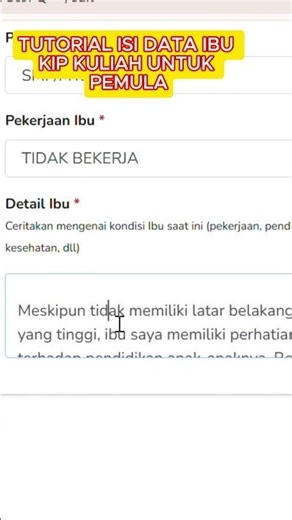 Tutorial Isi Data Ibu KIP Kuliah untuk Pemula!