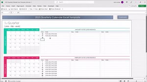 2026年四半期カレンダーExcelテンプレート｜タスク＆目標プランナースプレッドシート - Etsy 日本