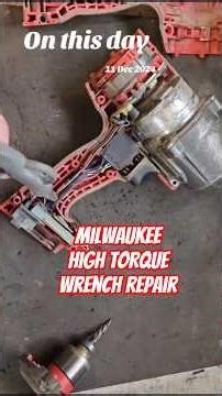 Milwaukee impact wrench repair #powertoolrepair #asmr #timelapse