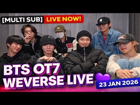 TODAY 🔴 [MULTI SUB] BTS OT-7 Complete Weverse Live Broadcast 💜 | 23 January 2026 #bts