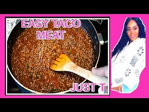 How To Make Tasty Easy Taco Meat using ground beef