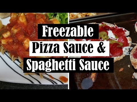 HOW TO FREEZE SPAGHETTI SAUCE AND PIZZA SAUCE || SLOW COOKER SAUCES