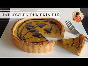 Halloween Pumpkin Pie Recipe ! | BAKE WITH AYAAN |