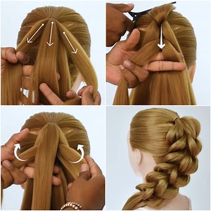 198K views · 480 reactions | 3D strand pull-through braid! | MetDaan | Facebook