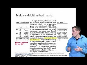 Convergent and discriminant validity