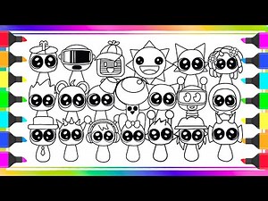 Incredibox SPRUNKI Coloring Pages / How to color all SPRUNKI step by step