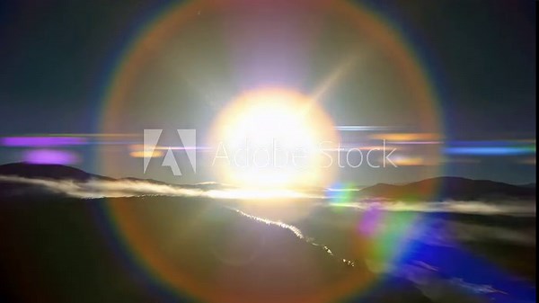 Intense bright lens flare effect washing out the entire screen creating a seamless transition to pure white light dazzling, technology, simple