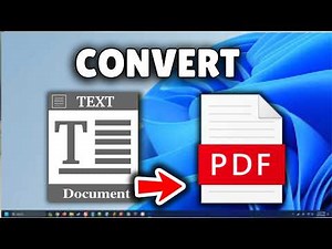 How To Convert Text To PDF - Full Guide