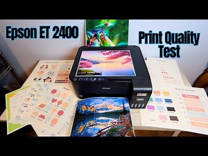 Print Quality TEST Epson Eco Tank 2400 [Cardstock & Epson Photo Paper]