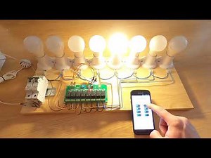 8 Channel Electromagnetic relay module with wireless esp8266 REMOTEXY app