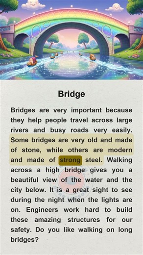 Bridge #readingeanglish #easyenglisheveryday #lawofattraction #english