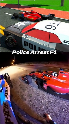 Police🚓Vs Formula F1💀🤯Car Simulator2 #babyshorts #formula1 #shorts #carsimulator #trollface #car #oc