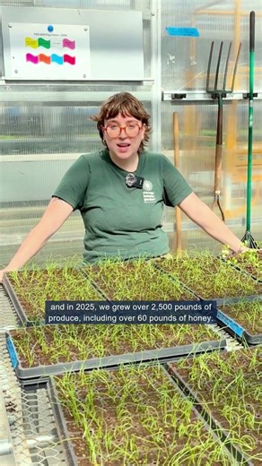 Readying seedlings for the Urban Rooftop Garden at McCormick Place 🌱