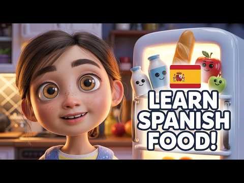 Learn Spanish the Fun Way 😲 | Magic Fridge Teaches You Food Vocabulary 🇪🇸