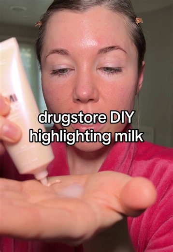 DIY Highlighting Milk: Drugstore Version Using Byoma & L'Oréal