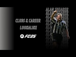 Alan Shearer Lookalike - EA FC 25 - TUTORIAL Face Creation