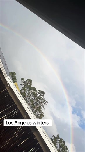 Winters here in LA #rainbows #promiseinthesky #afterthestorm #LosAngeles
