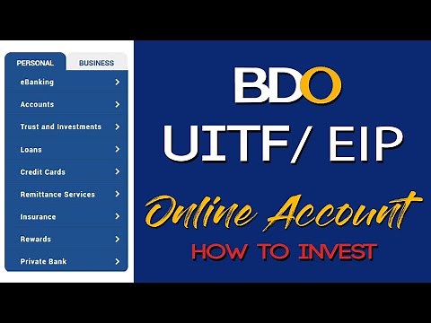 BDO UITF/ EIP Online Account l How to Open and Invest Online