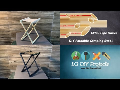 Foldable Camping Stool, DIY Project using CPVC Pipes and Accessories.