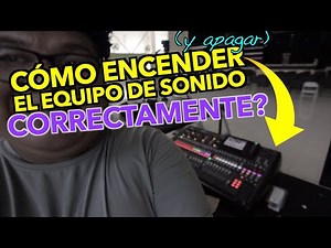 ¿COMO SE DEBE ENCENDER EL EQUIPO DE SONIDO?