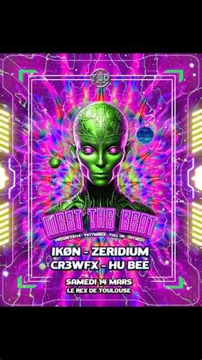 TED records | Trans En Danse on Instagram: "𝗠𝗘𝗘𝗧 𝗧𝗛𝗘 𝗕𝗘𝗔𝗧 𝘄. 𝗜𝗞Ø𝗡 - 𝗭𝗘𝗥𝗜𝗗𝗜𝗨𝗠 - 𝗖𝗥𝟯𝗪𝗙𝗫 - 𝗛𝗨 𝗕𝗘𝗘 𝗧𝗘𝗗 𝗥𝗲𝗰𝗼𝗿𝗱𝘀 est de retour 𝗹𝗲 𝗦𝗮𝗺𝗲𝗱𝗶 𝟭𝟰 𝗺𝗮𝗿𝘀 𝗮𝘂 𝗥𝗲𝘅 𝗱𝗲 𝗧𝗼𝘂𝗹𝗼𝘂𝘀𝗲 pour une nouvelle soirée 𝗠𝗘𝗘𝗧 𝗧𝗛𝗘 𝗕𝗘𝗔𝗧 ! 𝗣𝗼𝘂𝗿 𝗰𝗲𝘁𝘁𝗲 𝗻𝗼𝘂𝘃𝗲𝗹𝗹𝗲 𝗲́𝗱𝗶𝘁𝗶𝗼𝗻, laissez-vous emporter par le fleuron de la scène Progressive / Psytrance française dans un tourbillon psychédélique de grooves et d’énergie sans limites! 🌍 𝗜𝗞Ø�