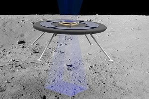 The Surface of the Moon is Electrically Charged, Which Could Allow a Hovering Robot to Explore it