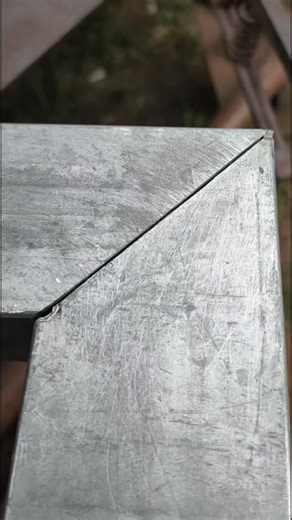 Welding techniques for thin galvanized square tubes for beginners tha #laserwelding #ironwelding #sti #Welding #metal | KK12