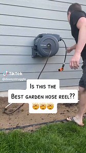 Giraffe Tools Retractable Garden Hose Reel 1/2" 130ft Installation & Demo